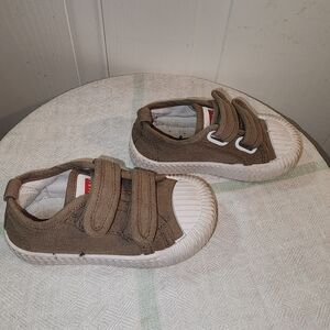Comfy Tan Kids Sneakers